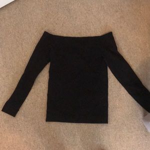 Babaton black off the shoulder long sleeve